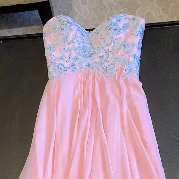 sachin and babi light blue dress Pink Chiffon Babydoll